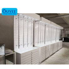 Factory Customized MDF Sunglass Floor Standing Display Rack Metal Eyewear Display Rod Wall Mounted Eyewear Display